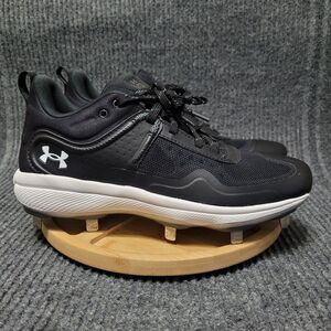 Under Armour Charged Steel Baseball Cleats Microtips Women's Size‎ 8.5 Black NEW